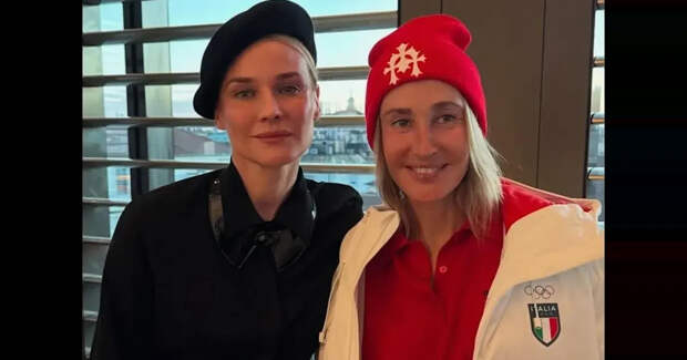 Шарлиз Терон, Диана Крюгер, Оксана Бондаренко и Александр Роднянский* посетили открытие Олимпийских игр в Милане