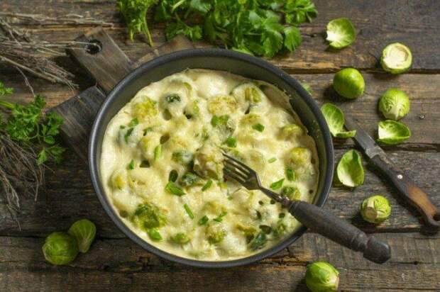 Запеканка из брюссельской капусты. \ Фото: pinterest.com.mx. Запеканка из брюссельской капусты. \ Фото: pinterest.com.mx.