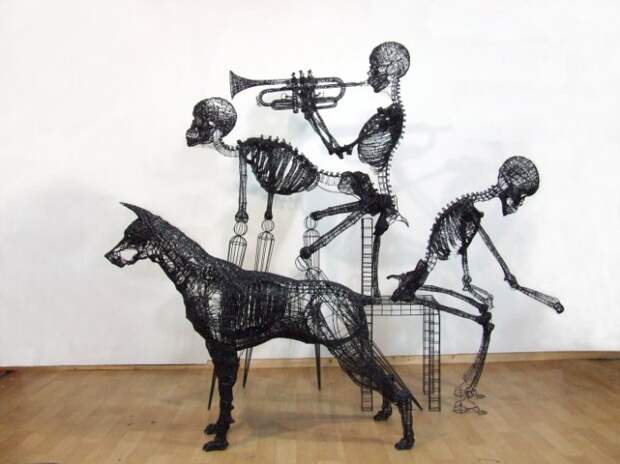 Потрясающие проволочные скульптуры Йон Вон Сона (Yong Won Song)