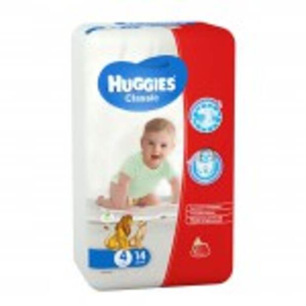 Подгузники Huggies Classic 4 (7-18 кг) 14 шт.