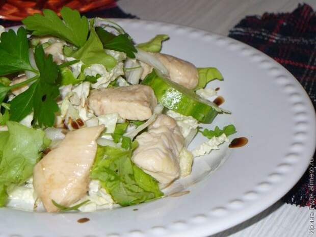 теплый салат с курицей и овощами рецепт теплый салат с курицей и овощами рецепт