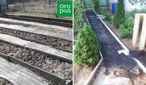 Дорожки из рубероида