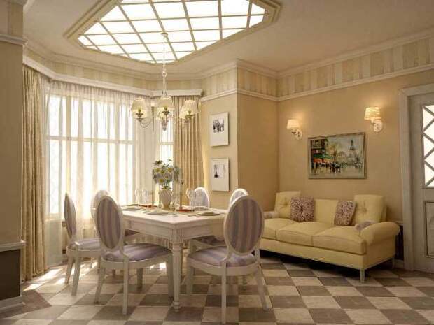 Гостиная в стиле прованс: особенности и нюансы (87 фото)