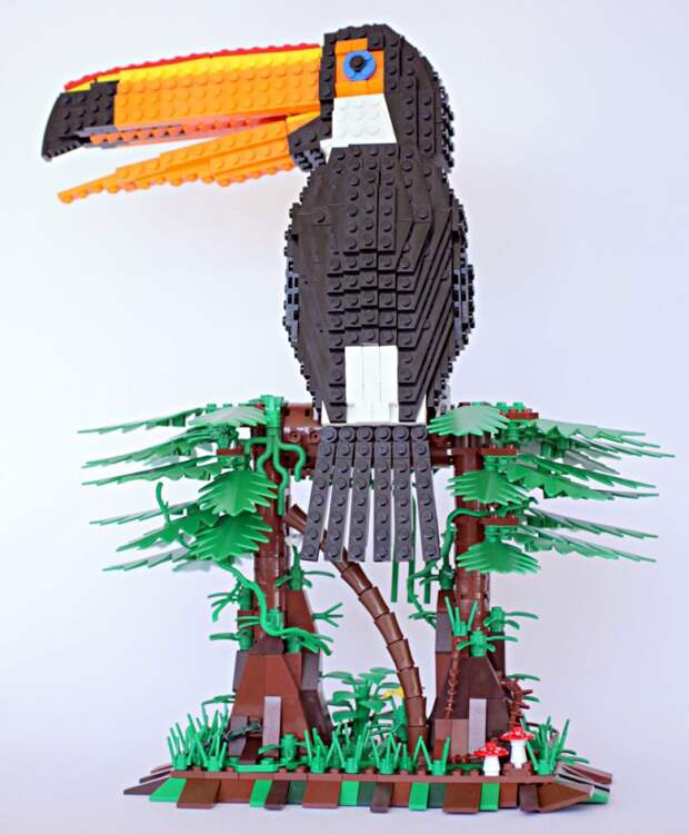 том пулсом скульптуры птиц из конструктора LEGO (12)