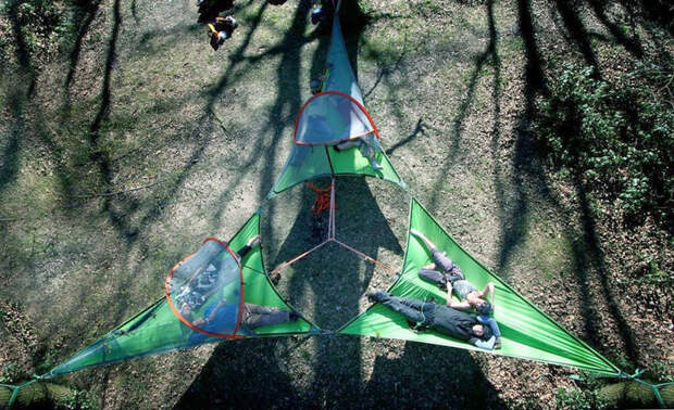 Дом на дереве: многоярусная палатка-гамак Tentsile, палатка-гамак