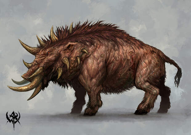 4. Эриманфский вепрь (Греческая мифология). легенды, мифология, чудовища