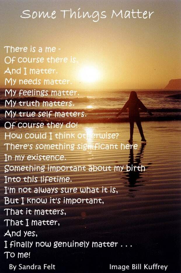 some things matter by sandra felt