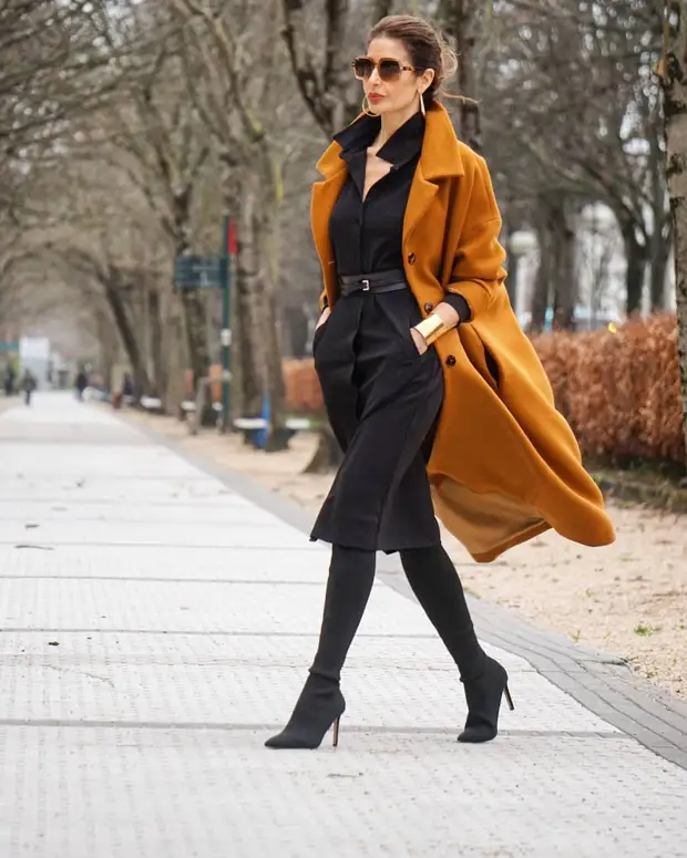 16 оригинальных и эффектных способов носить яркое цветное пальто