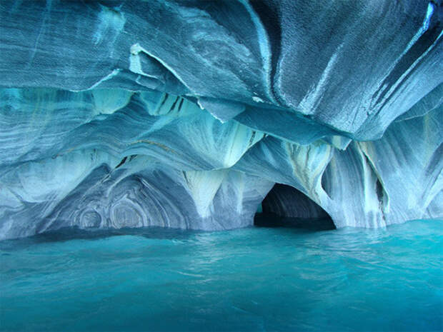 Мраморные пещеры, Чиле-Чико, Чили природа.красота, факты