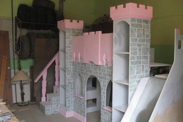 Сказочный замок для маленькой принцессы дети, замок, подарок, своими руками