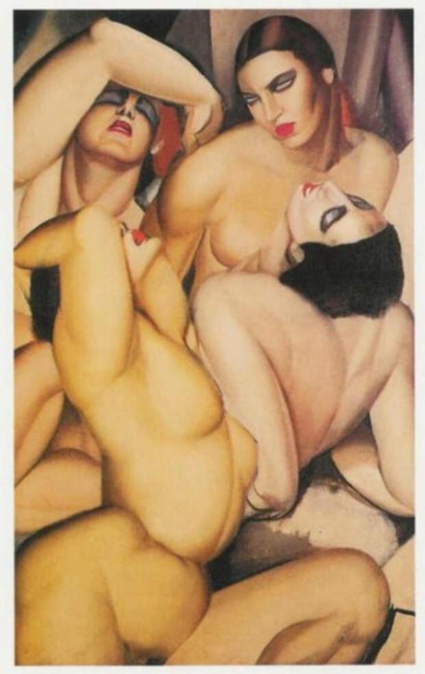 Группа из четырёх обнажённых. Автор: Тамара де Лемпицка (Tamara de Lempicka). Группа из четырёх обнажённых. Автор: Тамара де Лемпицка (Tamara de Lempicka).