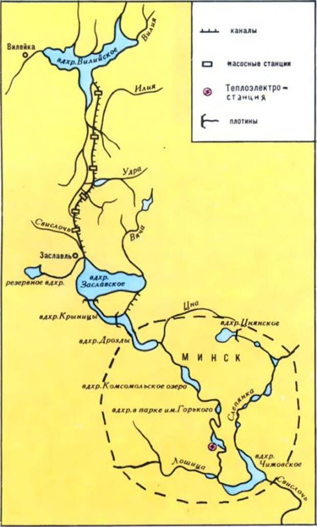 Карта реки свислочь в минске