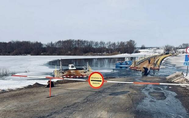 В Спасском районе закрыли пешеходную переправу у села Троица