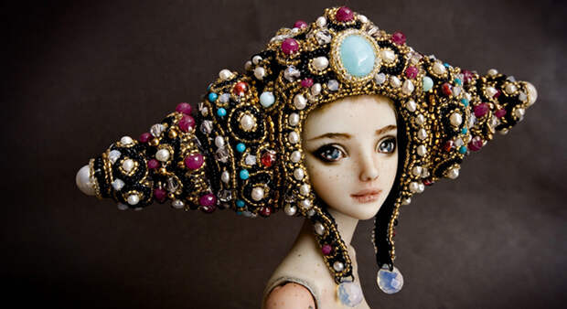 Handmade-adult-porcelain-enchanted-doll-marina-bychkova