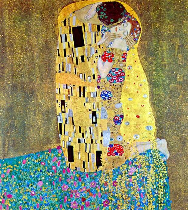 «Поцелуй» ( 1907-1908 года). Автор: Густав Климт. «Целуй меня, целуй...» : Картины художников разных времен, увековечившие трепетность и нежность поцелуев