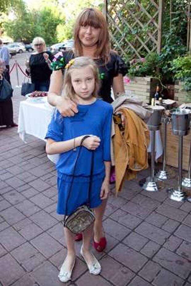 Алена Апина с дочерью Ксюшей, 2012 год