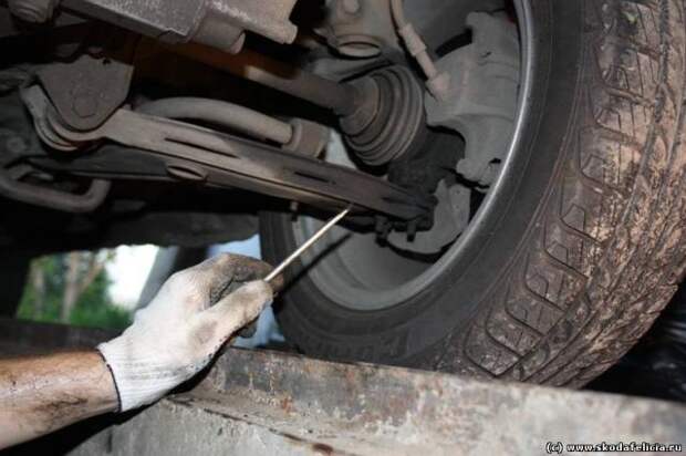 Меняем шаровые опоры на Skoda Felicia