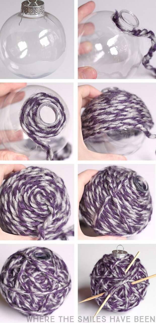 Клубочек на ёлке (Diy)