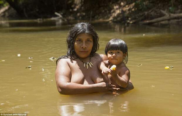 Племя Ава, женщины которого вскармливают грудью животных