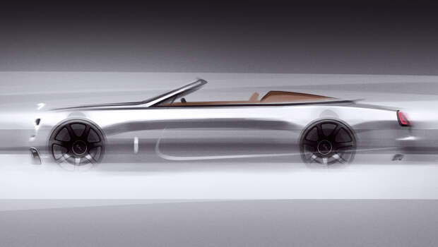 Rollsroyce dawn,Rollsroyce dawn silver bullet. В таком варианте Dawn будет окрашен в серебристый «ультраметаллик», рассказывает компания, а ещё превратится из четырёх- в двухместную машину. Также у неё будут тонированные фары и необычные тёмные отделки переднего бампера и колёс.