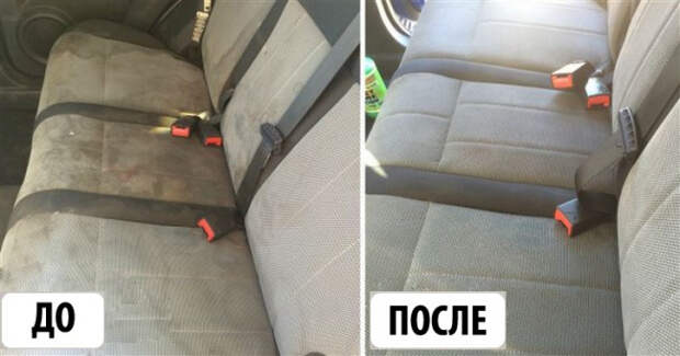 как почистить сиденье машины