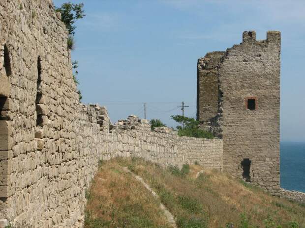Архитектура стены, Генуэзская крепость Кафа