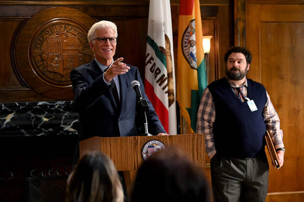 Ted Danson and Bobby Moynihan, Mr. Mayor | Photo Credits: Mitchell Haddad/NBC