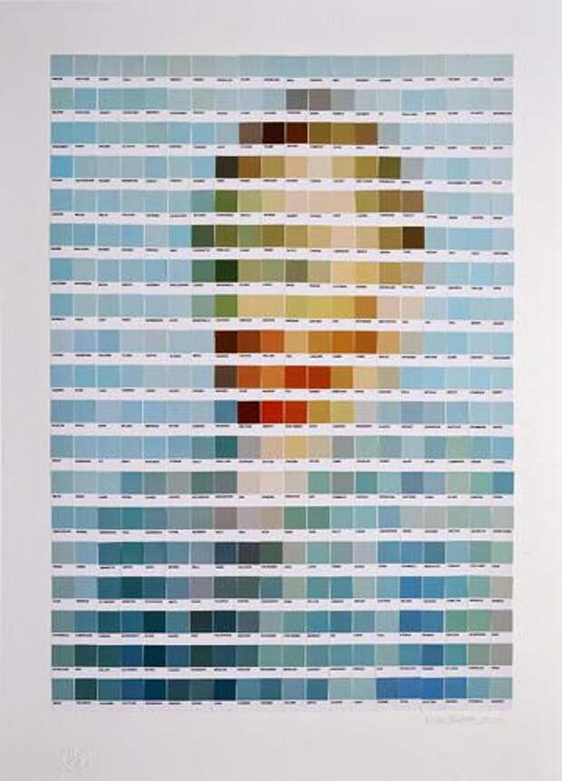 Картина из листов Pantone