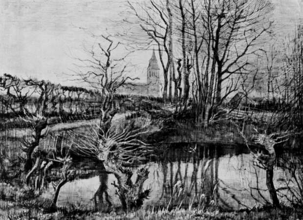 Landscape at Nuenen. Винсент Ван Гог (1853-1890)