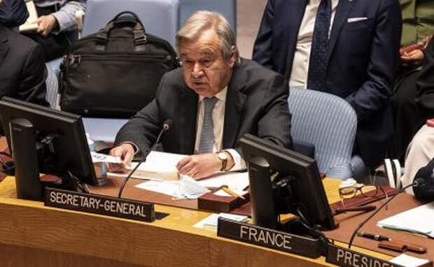На фото: генеральный секретарь ООН Антониу Гутерриш