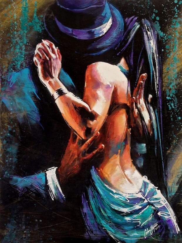 В ритме танго.  Художник Colin Staples (14 картин)
