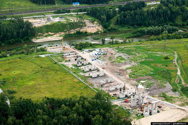 Новосибирск с вертолета