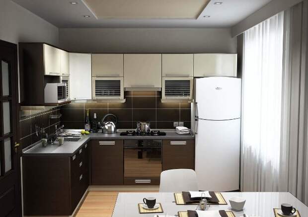 Кухня 11 кв. м: дизайн, фото, варианты функциональной обстановки (72 фото)