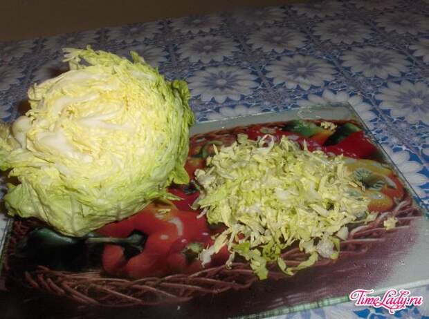 Простой рецепт  салата из савойской капусты