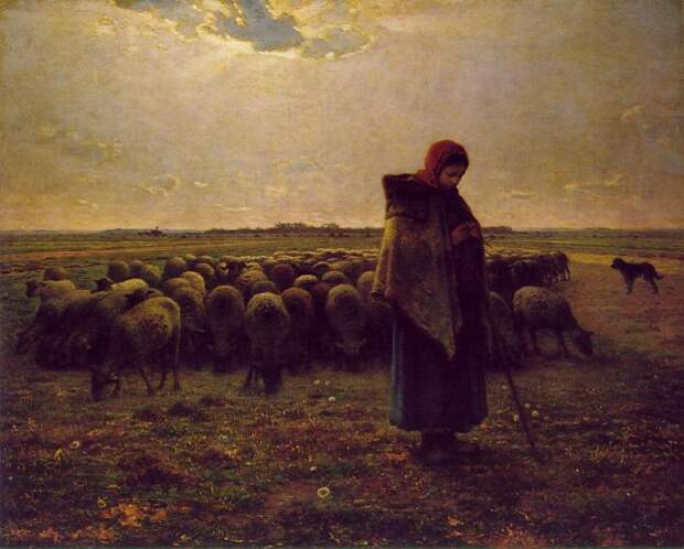 Жан-Франсуа Милле. Пастушка