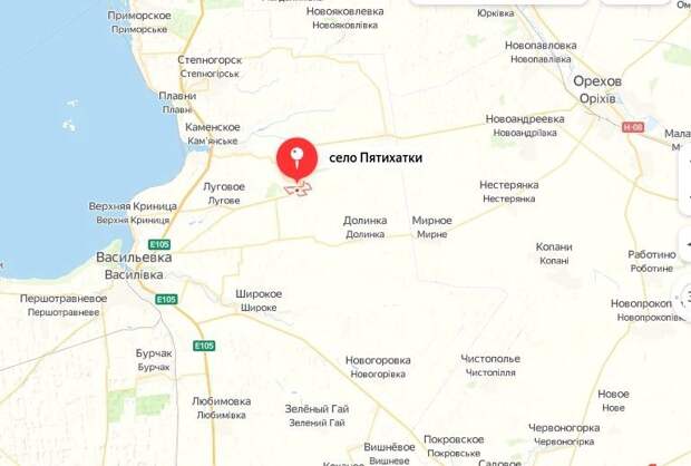 К концу воскресенья продолжались ожесточенные бои за село Пятихатки в Запорожской области, которое за...