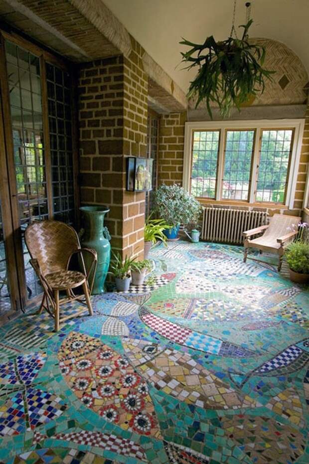 Мозаичная плитка в декоре интерьеров