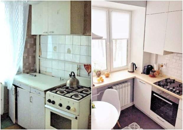 Новым владельцам пришлось приложить немало усилий, чтобы из «убитой» кухни сделать стильное и современное пространство. Новым владельцам пришлось приложить немало усилий, чтобы из «убитой» кухни сделать стильное и современное пространство.