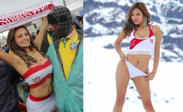 Мотивация по-женски, или как фанатка из Перу своих футболистов подбадривала