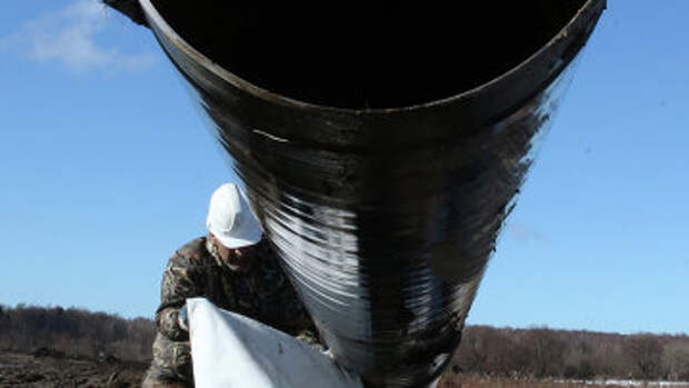 Строительство газопровода. Архивное фото