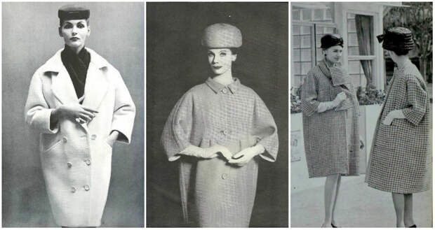 Виды женских пальто: кокон, Кристобаль Баленсиага, 1960е