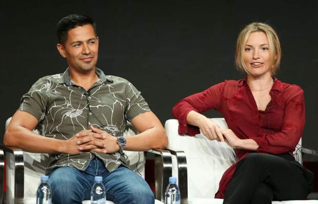 Jay Hernandez and Perdita WeeksCBS 'Magnum P.I.' TV show panel, TCA Summer Press Tour, Los Angeles, USA - 05 Aug 2018