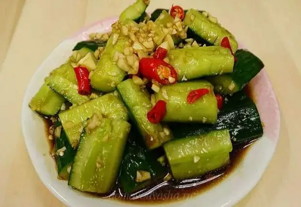 Как приготовить Китайский салат с огурцами просто рецепт пошаговый