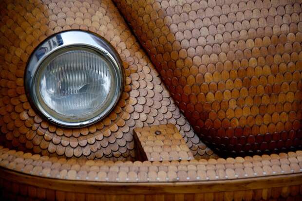 Volkswagen жук 1972 года из дерева (5)
