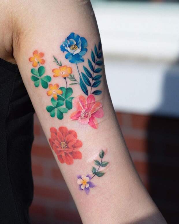 Красочные татуировки от Zihee Tattoo