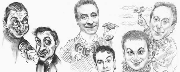 С простым, казалось бы, заданием — нарисовать шарж на Геннадия Хазанова и Гарика Мартиросяна — на Арбате справился только третий по счету портретист
