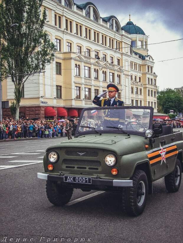 Парад победы в Донецке 9.05.2015.  день победы, донбасс, новоросия