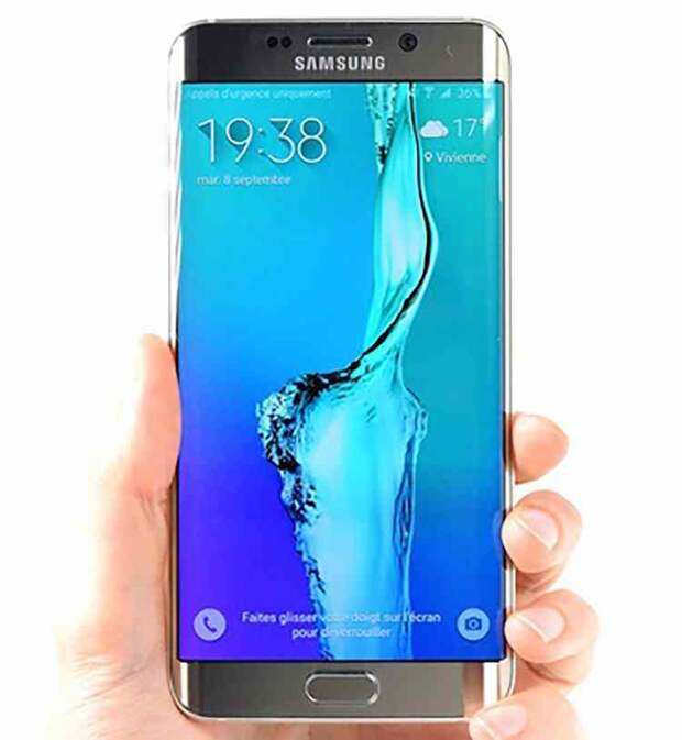 Samsung Galaxy S6 + edge and its curved edges
