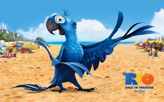 Гиацинтовый ара в мультфильме «Рио»