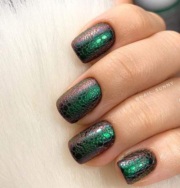Маникюр в технике «bubbles»